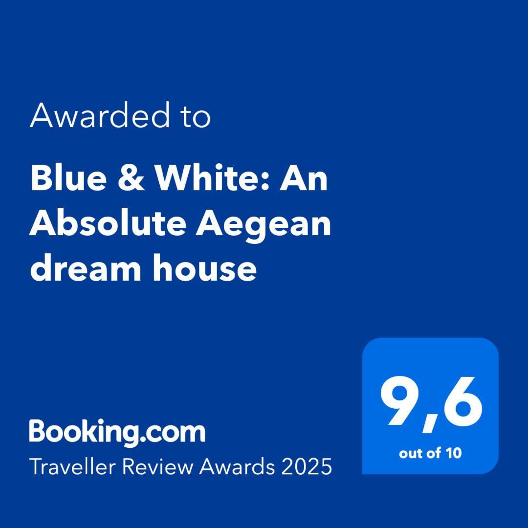 Galini  Blue & White: An Absolute Aegean Dream Houseヴィラ エクステリア 写真
